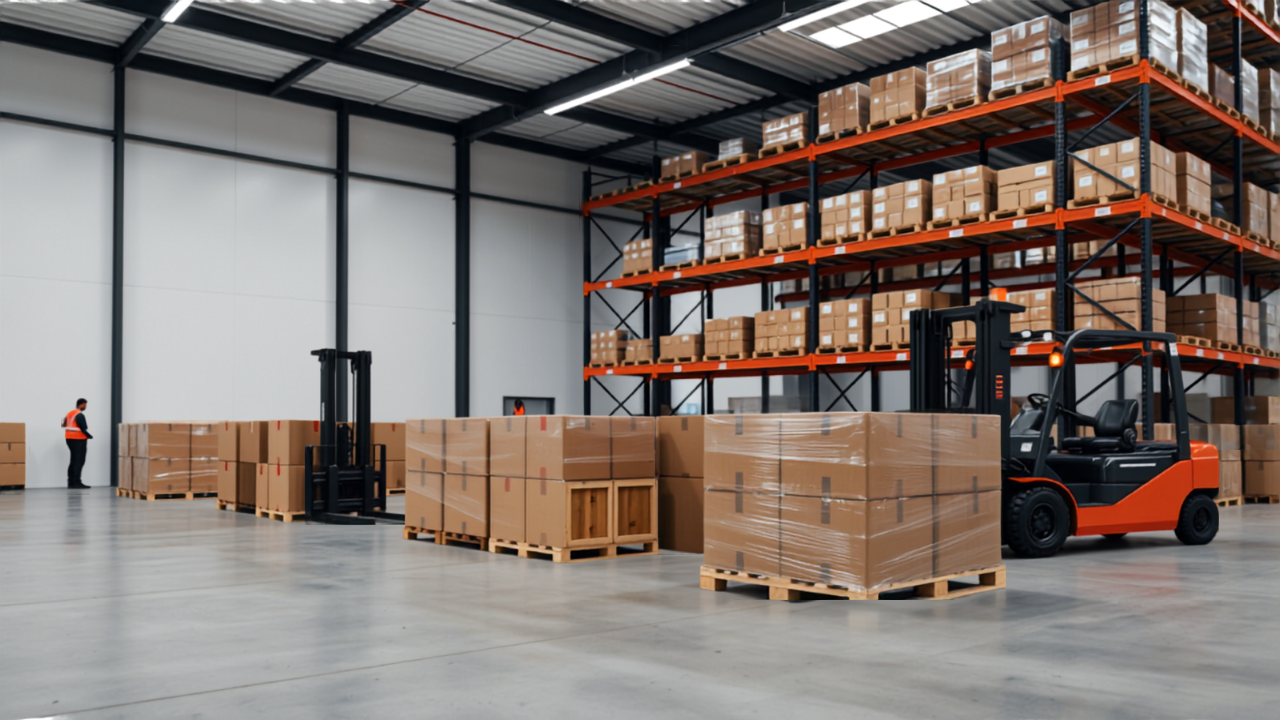Marchandises et palettes